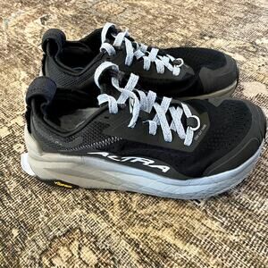 Altra Olympus 6 Trail Running Shoes Black Blue Women's Size 7.5